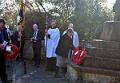 3 Linda Needle places the WI wreath